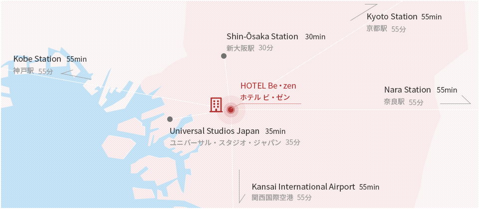 HOTEL Be・zen（ホテル ビ・ゼン） アクセスマップ