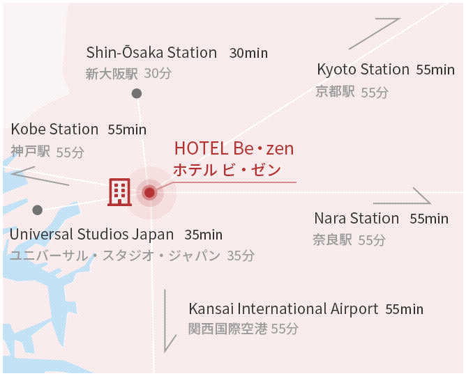 HOTEL Be・zen（ホテル ビ・ゼン） アクセスマップ